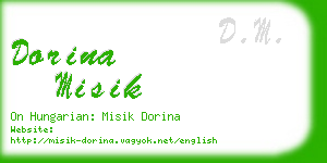 dorina misik business card